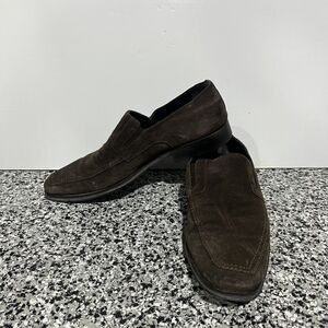 Bruno Magli Mens Brown Suede Loafers Size US 10 A Made in Italy